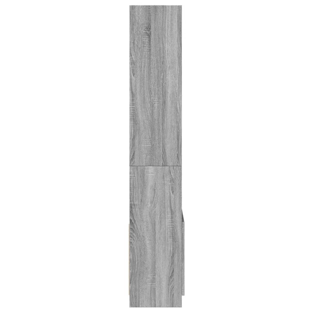 vidaXL Credenza Grigio Sonoma 63x33x180 cm in Truciolato
