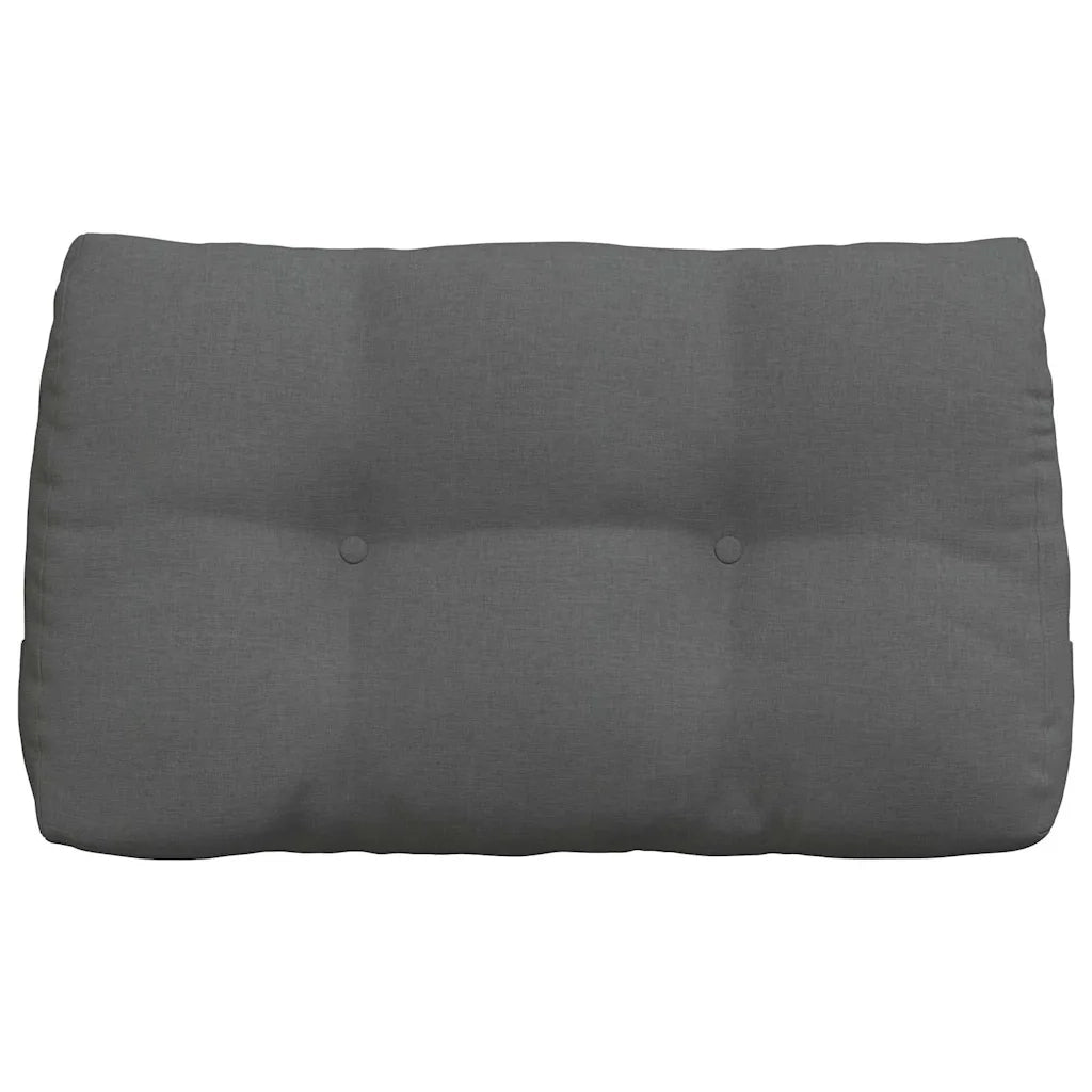 Cuscino per Schiena Grigio scuro 80 x 24 x 50 cm Tessuto