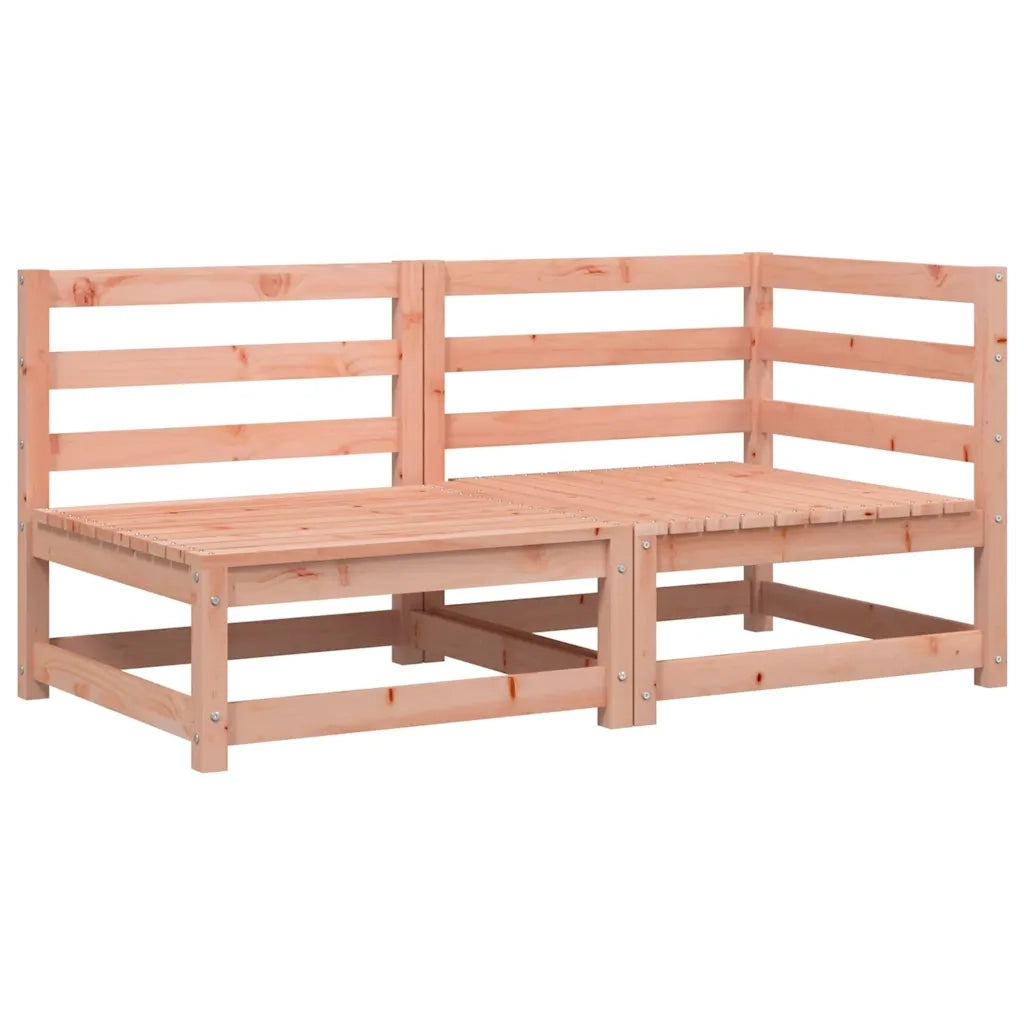 Divano da esterno-Divano da Giardino a 2 Posti in Legno Massello di Douglas