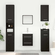 Armadio sottolavello con cassetto Rovere-Mobile sottolavello Nero 38,5 x 41 x 48 cm