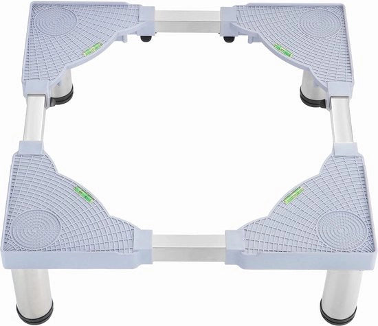 Stante per lavatrice regolabile 18 cm in altezza regolabile per frigorifero e asciugatrice con gambe robuste Altezza lavatrice regolabile