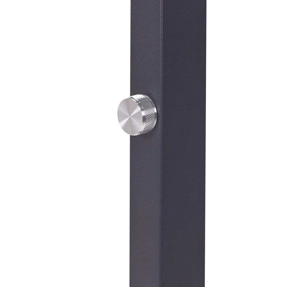 Lampada a LED da terra in alluminio nero altezza 197 cm Manopola Interruttore Dimming Illuminazione moderna industriale Casa Ufficio
