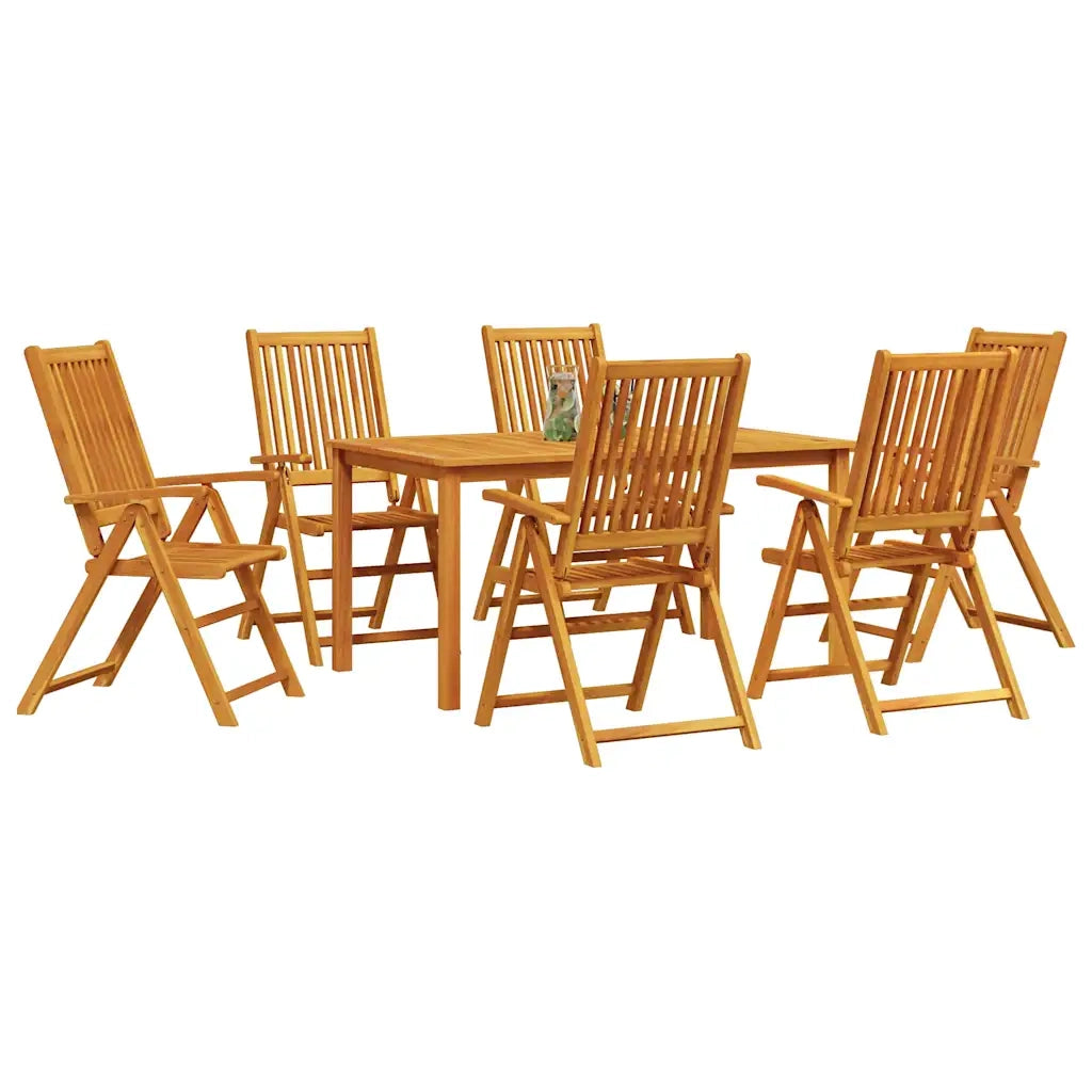 Set da Pranzo per Giardino 7 pcs Marrone 3375620