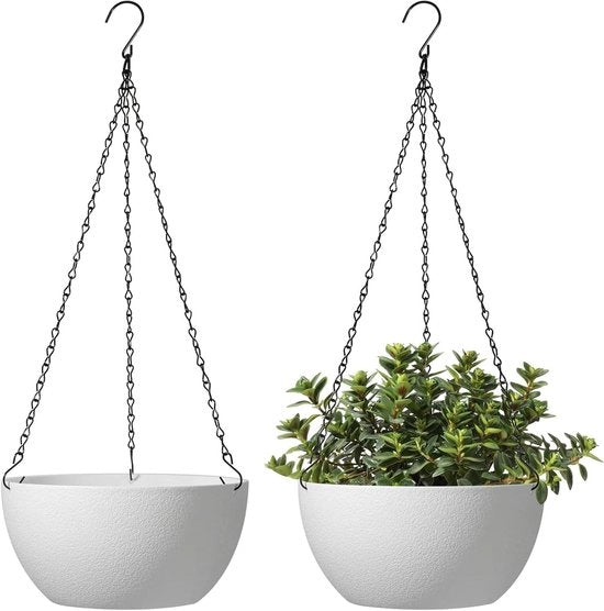 Set di vasi in plastica per fiori da 2 con sistema di irrigazione per interni ed esterni decorazione per casa e ufficio