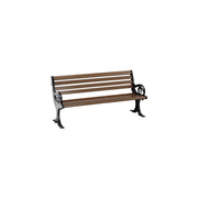 Panca da esterno CLASSICA 150 cm alluminio verniciato a polvere nero design giardino