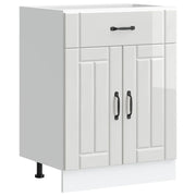 Pensile da cucina | Base da Cucina Lucca Bianco Lucido in Legno Multistrato