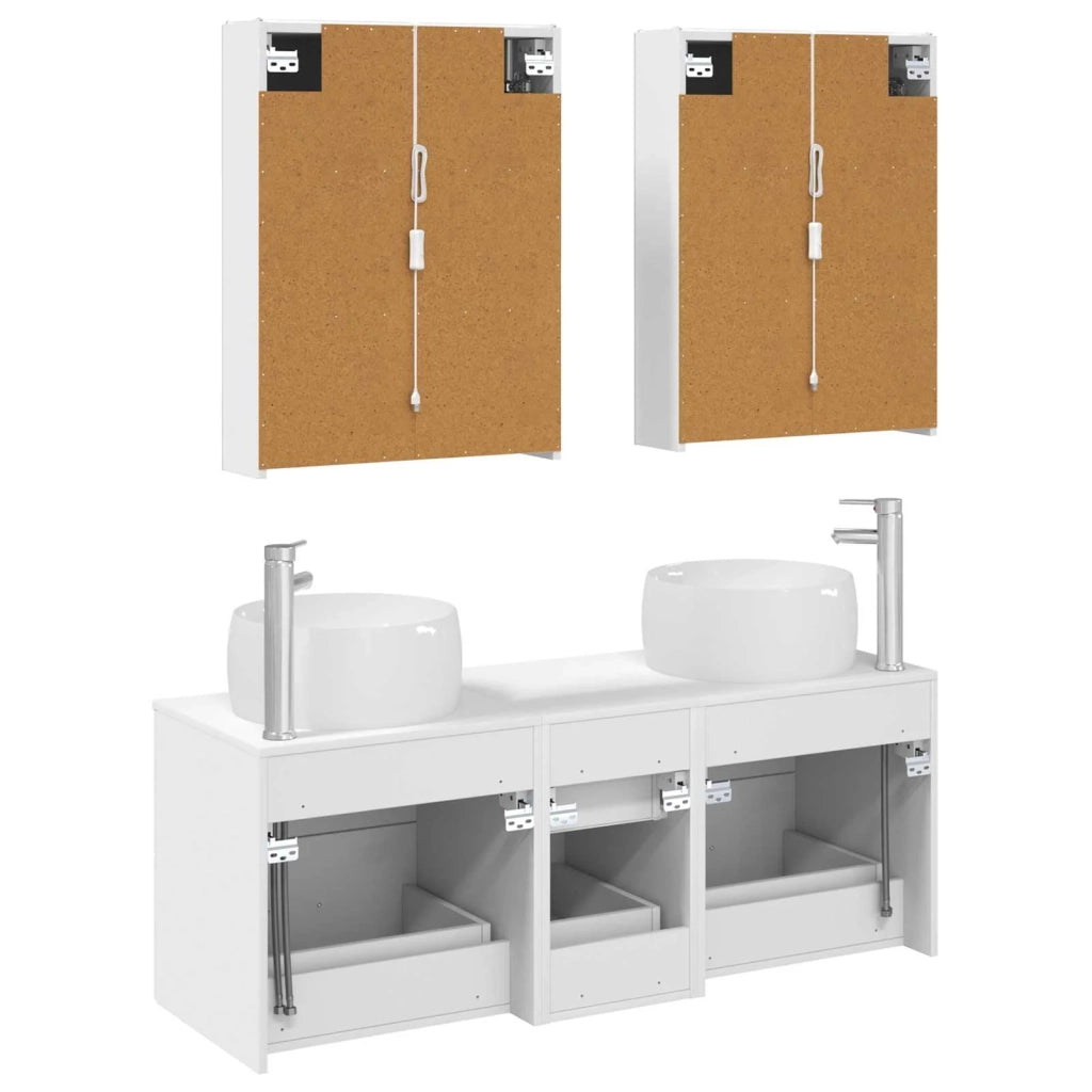 Set di mobili per il bagno 5 pcs Bianco 3407047