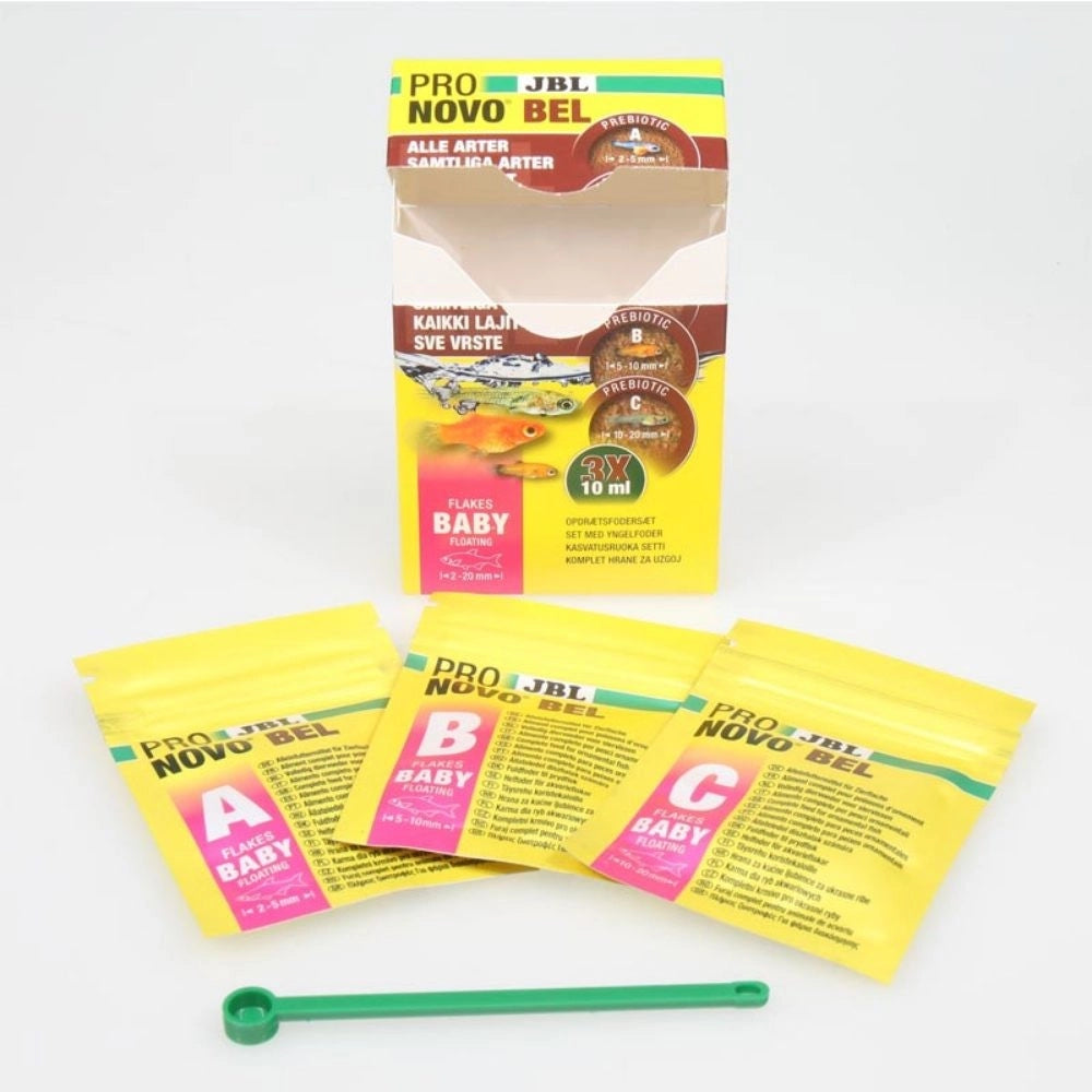 JBL ProNovo Bel Flakes Baby 3x2,5g - Mangime base in microfiocchi per avannotti