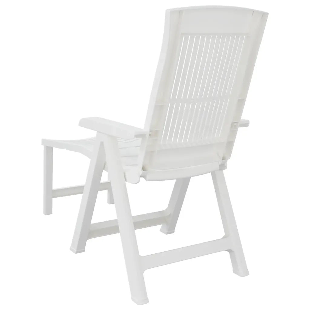 Lettino Prendisole | Sdraio da giardino | Lettino da sole Bianco in Plastica