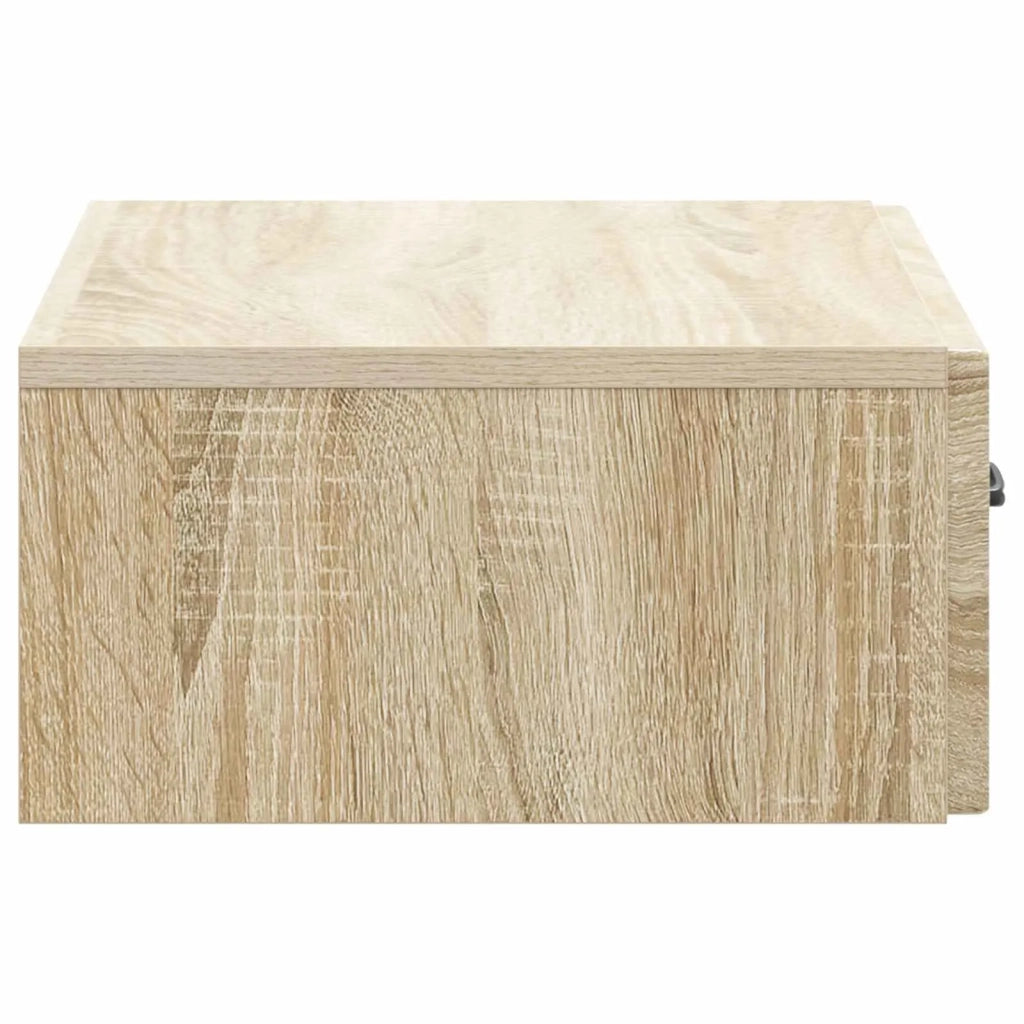 Tavolino da Parete Laterale Rovere Sonoma 59 x 34,5 x 17 cm 899337