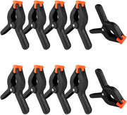 Set di Spanklem da 10 pezzi - Spanklem in Nylon nero - Klemme di alta qualità - Duratura e resistenza - Per lavorazione del legno - Apertura massima 50 mm - Klem