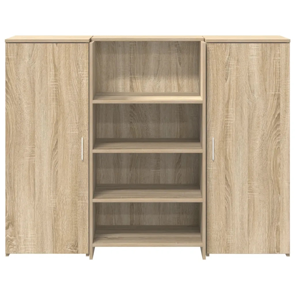Banco Reception Rovere Sonoma 135x50x103,5 cm Legno Multistrato 3324189