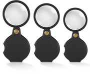 Verglasso 10x - Mini Verglasso Opvougbile - Rotabile - Portatile - Ottica di alta qualità - 3 pezzi - Microscopio
