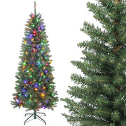 Albero di Natale 180 cm con Luci ¨C Zephmum ¨C Verde, 899 Punte, Supporto in Metallo Pieghevole