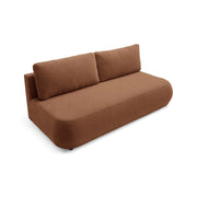 Brugnato, Divano Letto 2 Posti Contenitore, 210x106 cm Arancione