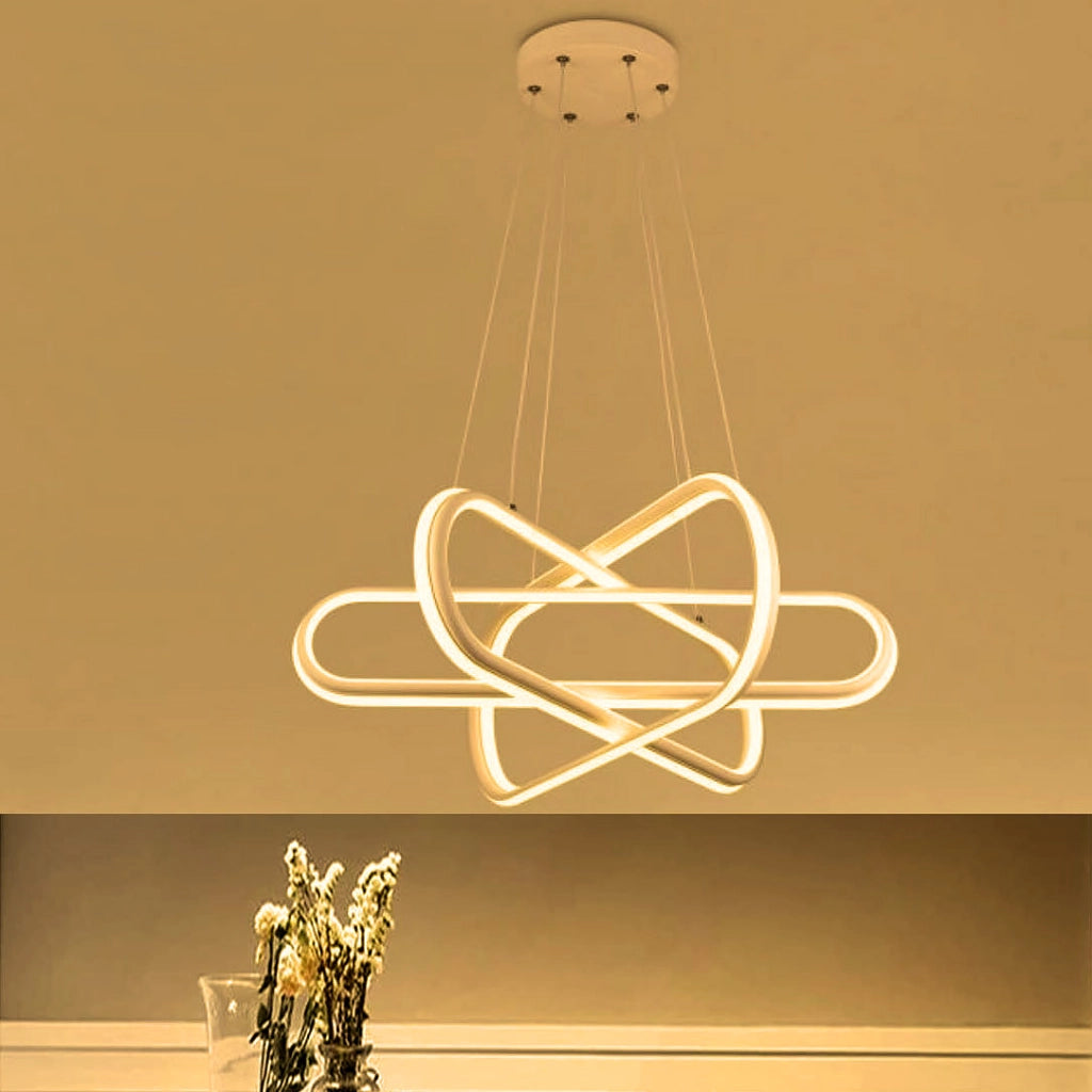 Lampadario Plafoniera a Sospensione illuminazione a Led dal Design Moderno per ambienti Domestici e commerciali Luce calda 3000k