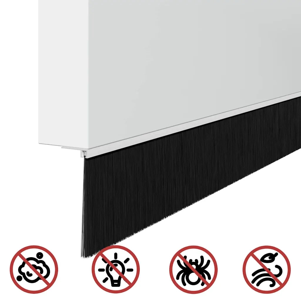Spazzole per porte autoadesive 12 pz Bianco 100 cm CFW7315354