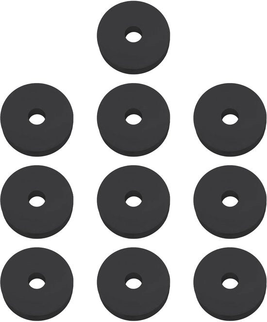Gomma di Aria - 10 Pezzi - Nastro di Sigillatura - Anello di Chiusura - Adatto per 1/2 Pollici Valvole - Diametro Esterno 16mm - Materiale in Gomma - Gomma di Sigillatura