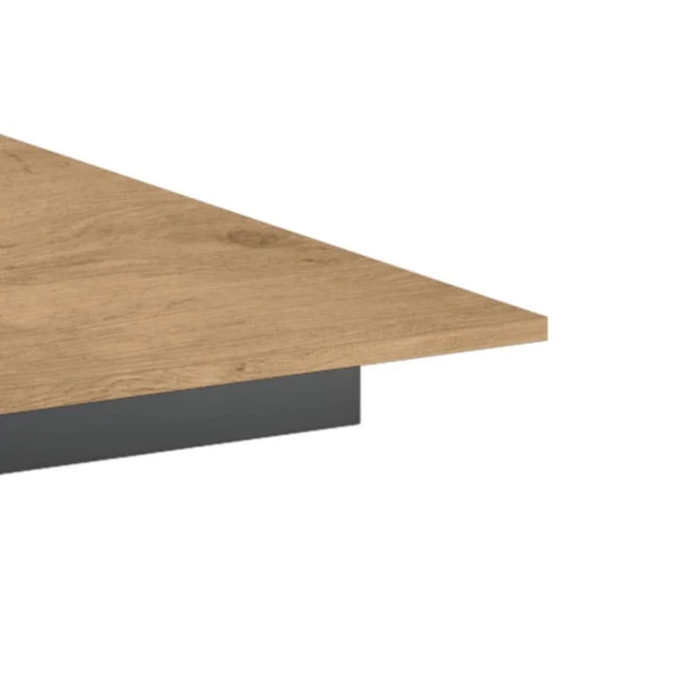 Tavolo da pranzo allungabile effetto rovere naturale naturale Pluto 140-190x90 cm fino a 8 posti Made in Italy | Duzzle