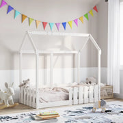 Giroletto Casetta Bambini Bianco 70x140 cm Legno Massello Pino 850699