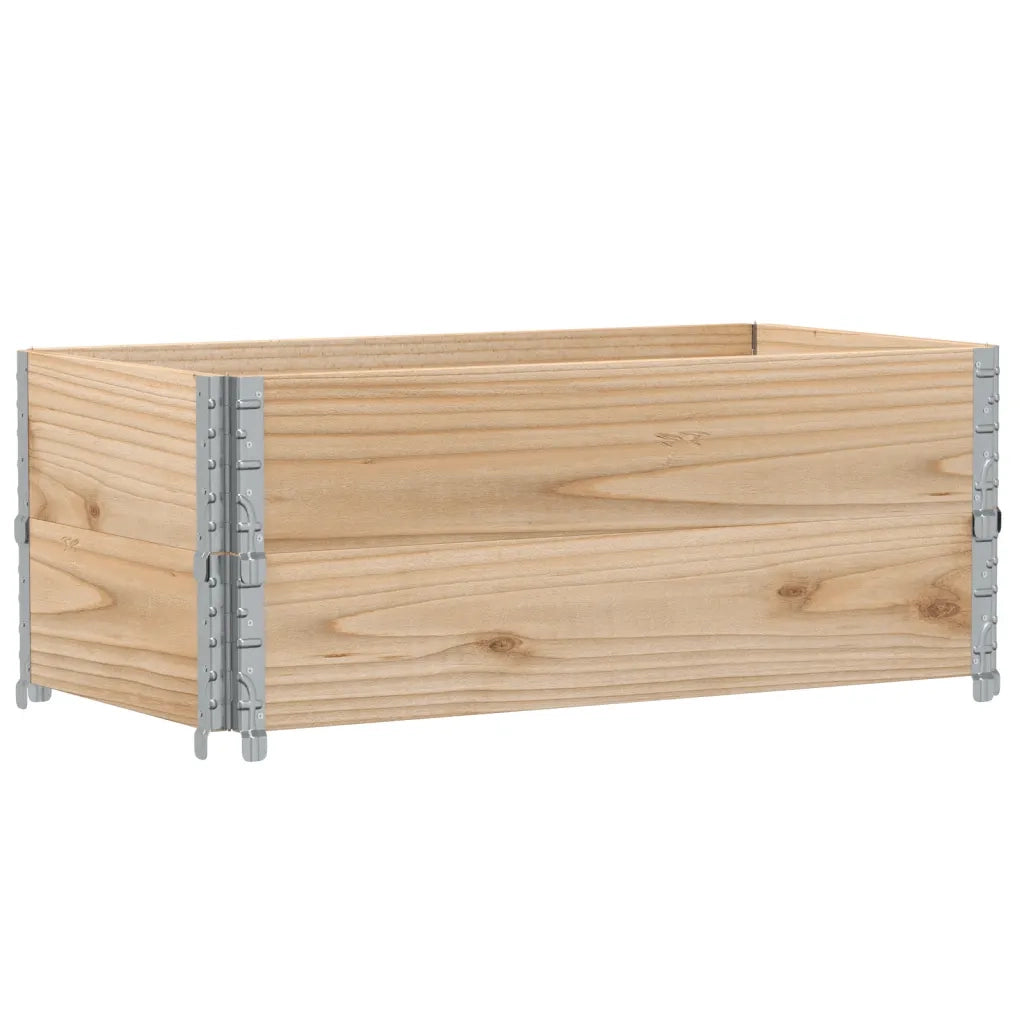 Paretali per Pallet 2 pz 100x50 cm in Legno Massello di Pino 4010282
