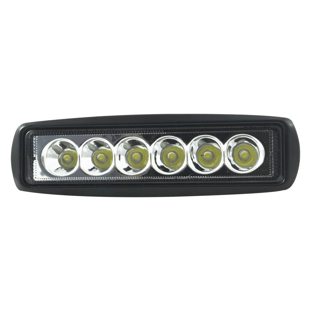 Trade Shop - Faro Lampada Supplementare Profondita' Per Auto Fuoristrada 12v 6 Led 18w Ip68 -
