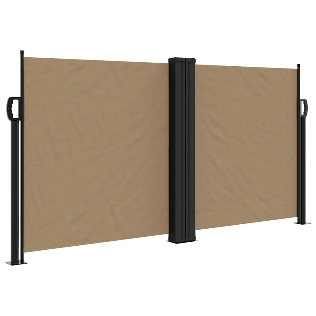 Tenda da Sole Laterale Retrattile Tortora 120x1000 cm 4004709