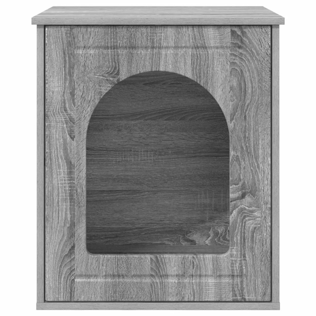 Casa per Gatti Grigio Sonoma 53 x 52 x 62 cm Legno multistrato