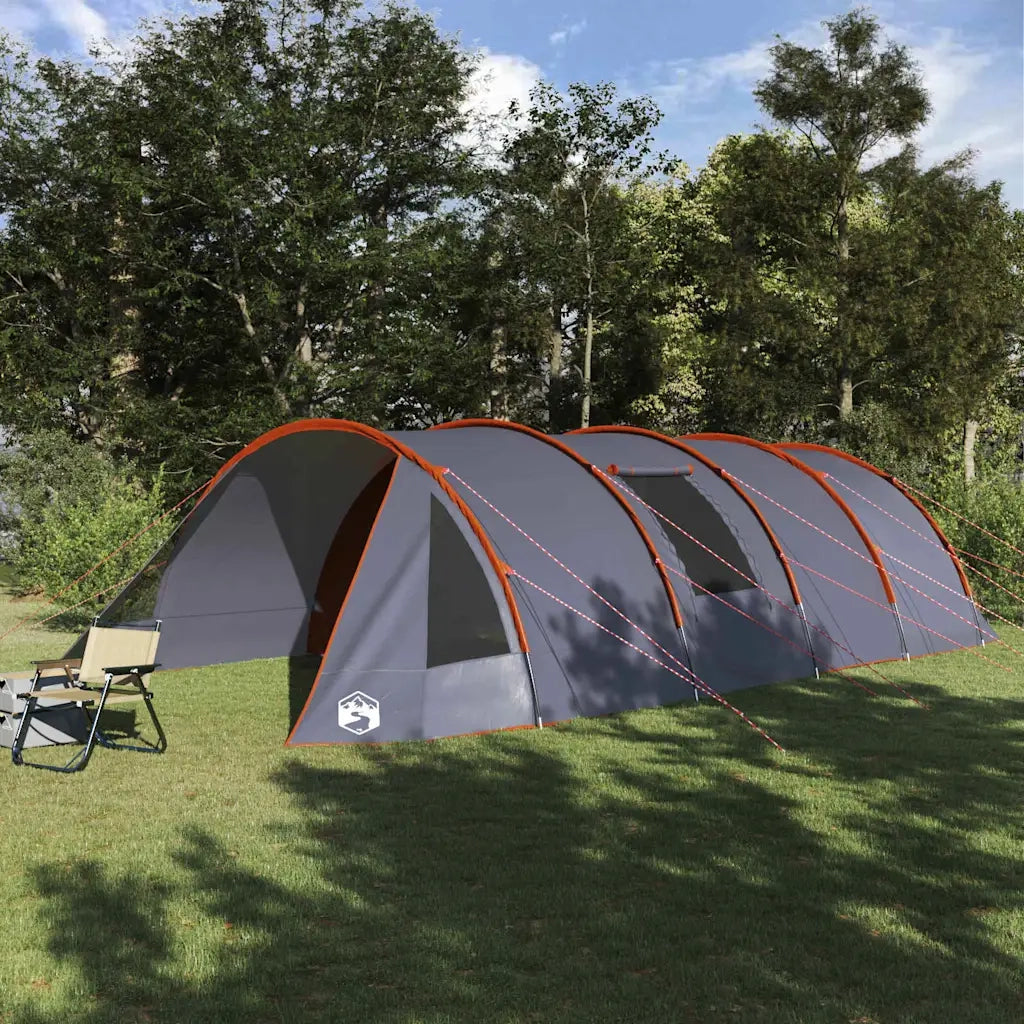 Tenda Tunnel per 6 Persone 6 persona Grigio e arancione 42004046