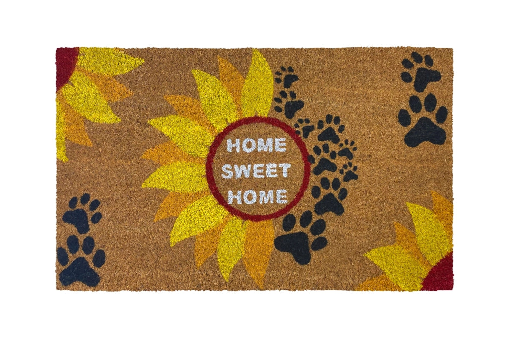 Zerbino Ingresso Casa In Fibra Di Cocco Con Base In Pvc  SunFlower