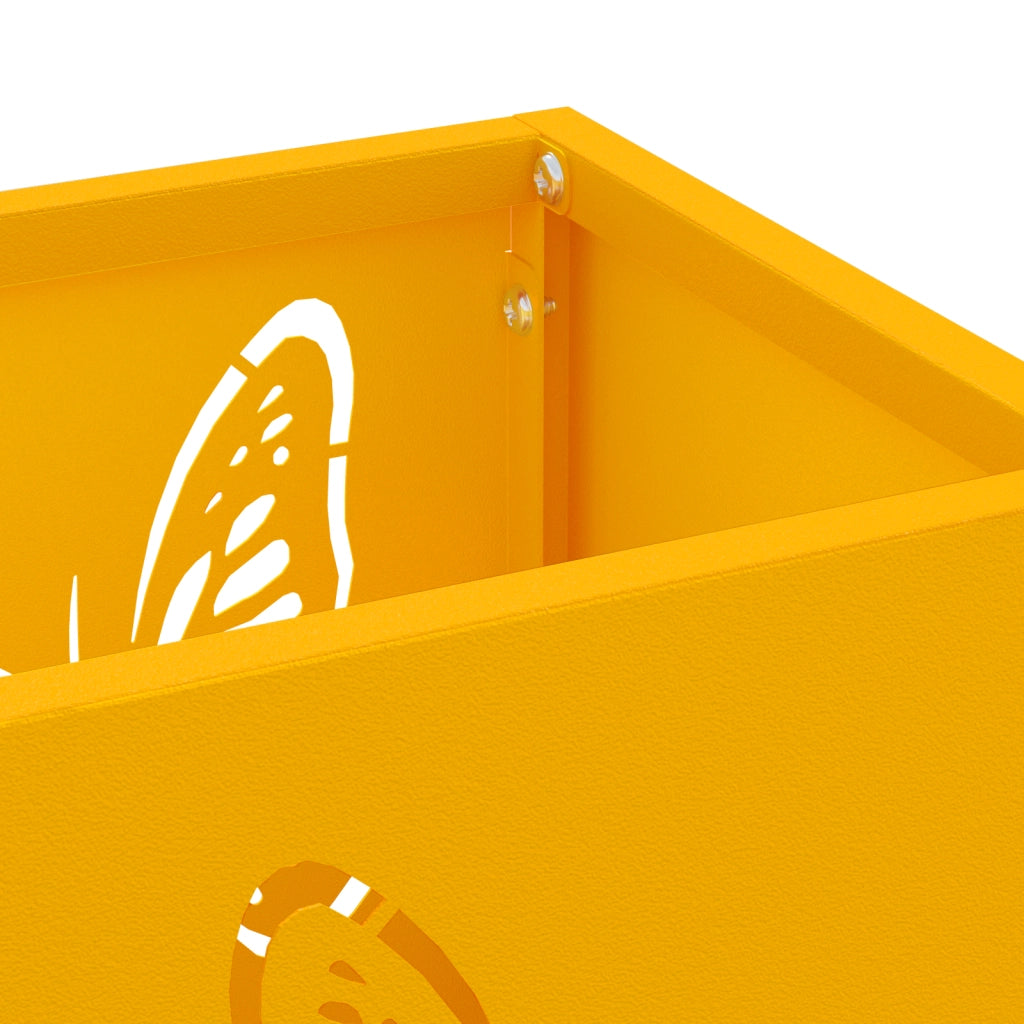 Portaombrelli Giallo Senape Metallo Standard Intarsi Decorativi
