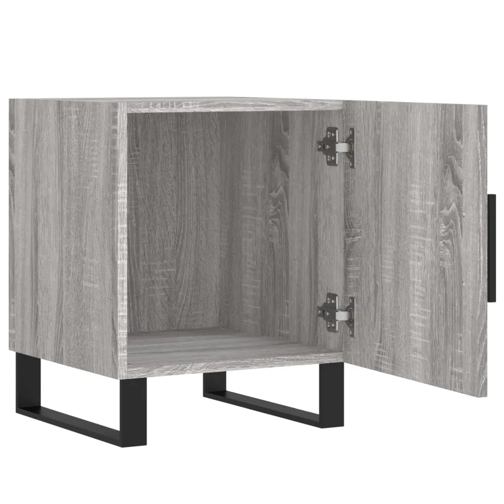 Comodini 2 pz Grigio Sonoma 40x40x50 cm in Legno Multistrato 827625