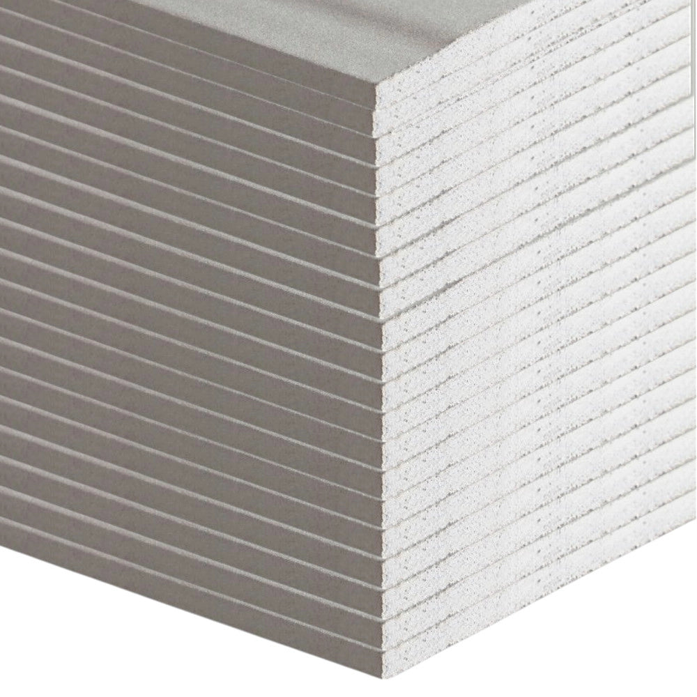 Lastra cartongesso siniat pregyplac plus ba10 120x200 cm spessore 9,5 mm 24 pz