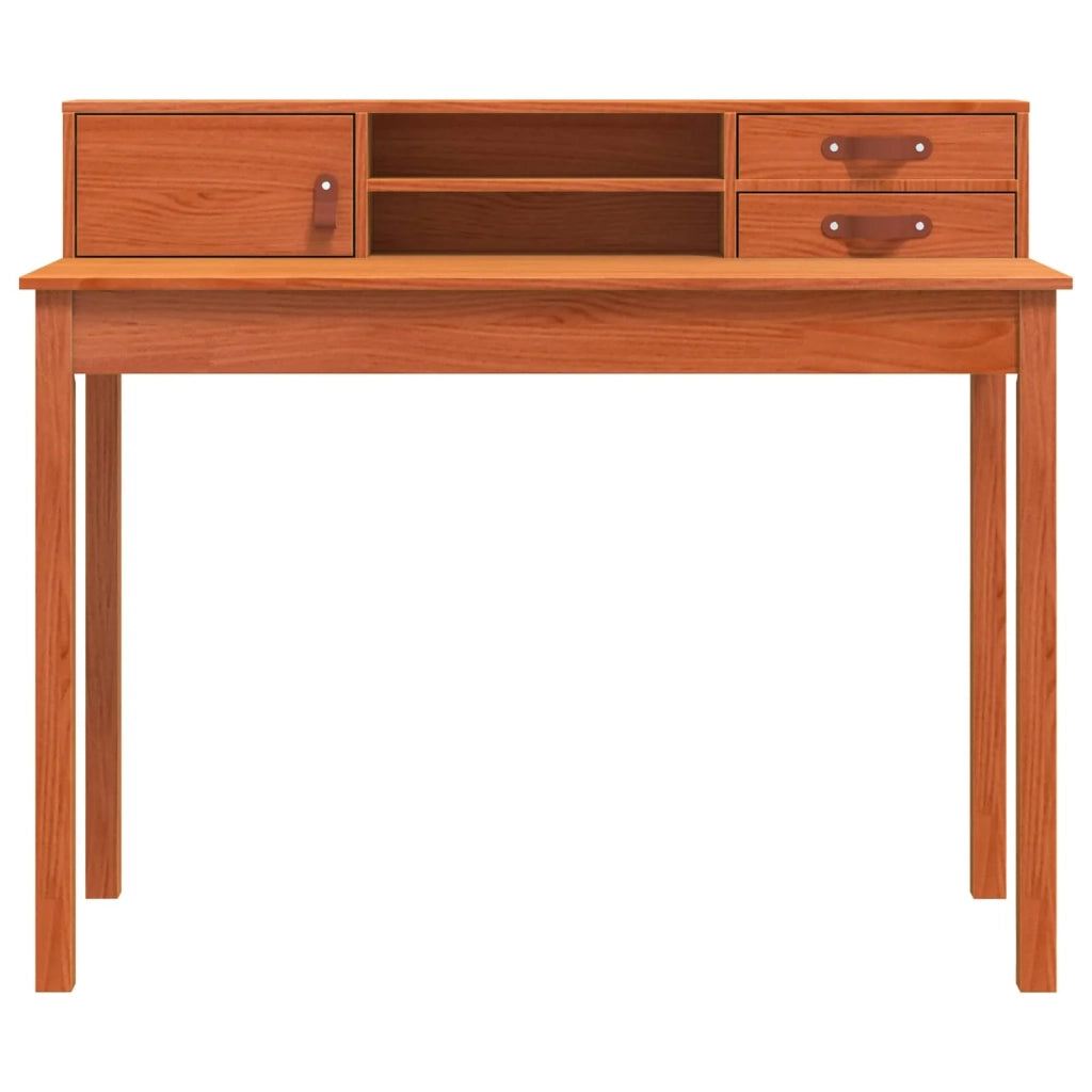 Scrivania con cassetto Marrone cerato 110 x 50 x 93 cm