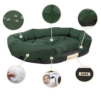 AIO FACTORY XXL Letto per cani 130x105 cm Personalizzabile Impermeabile Verde