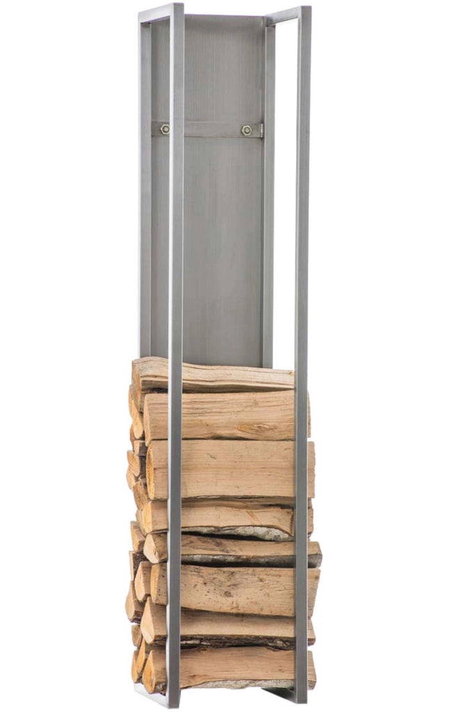 Scaffale Legnaia per Camino SPARK acciaio ,140 cm