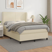 Giroletto a Molle con Materasso Crema 140x190 cm in Similpelle 3128909