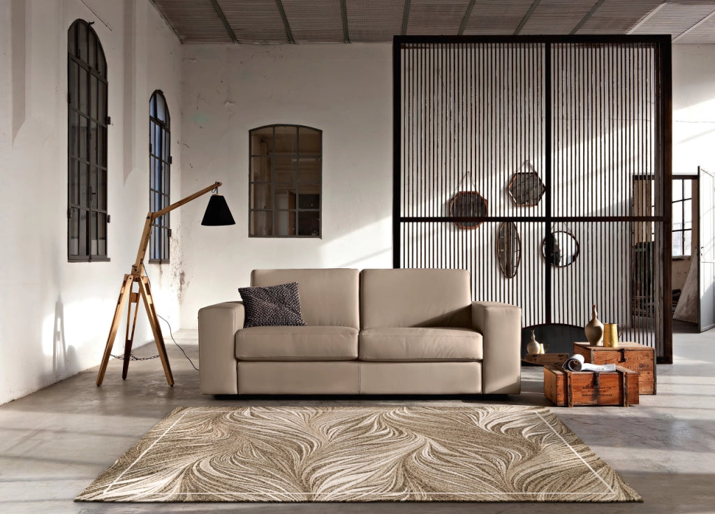 Tappeto Arredo Salotto Antiscivolo Scendiletto Camera Dis. Dallas By Suardi - 65x110(Set 2) - Marrone