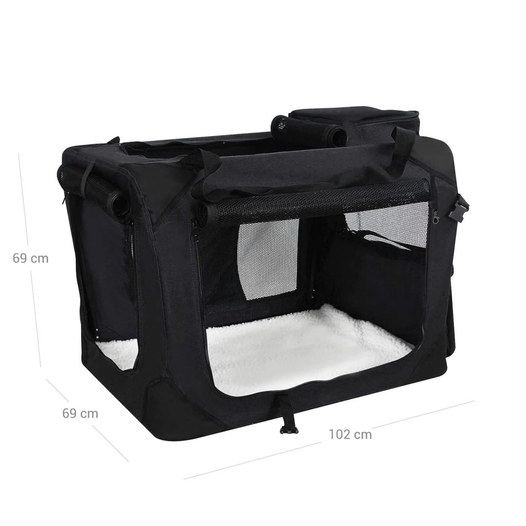 Borsa trasportino per cani taglia XXL nera 12_0001251