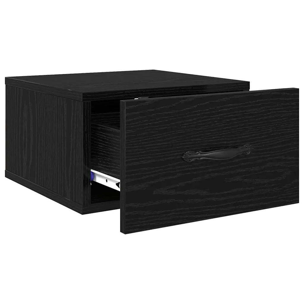 Armadio da Notte con cassetto 2 pcs Rovere nero 35 x 35 x 20 cm 882355