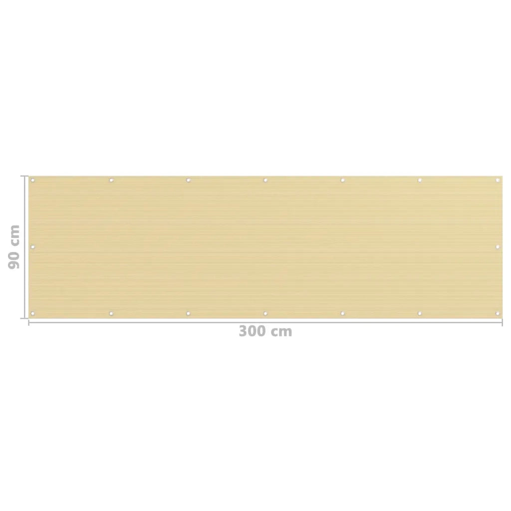Paravento da Balcone Beige 90x300 cm in HDPE cod mxl 13456