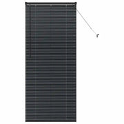 Tendaggi a Veneziana | Tenda a lamelle Nero 175 x 75 cm Alluminio