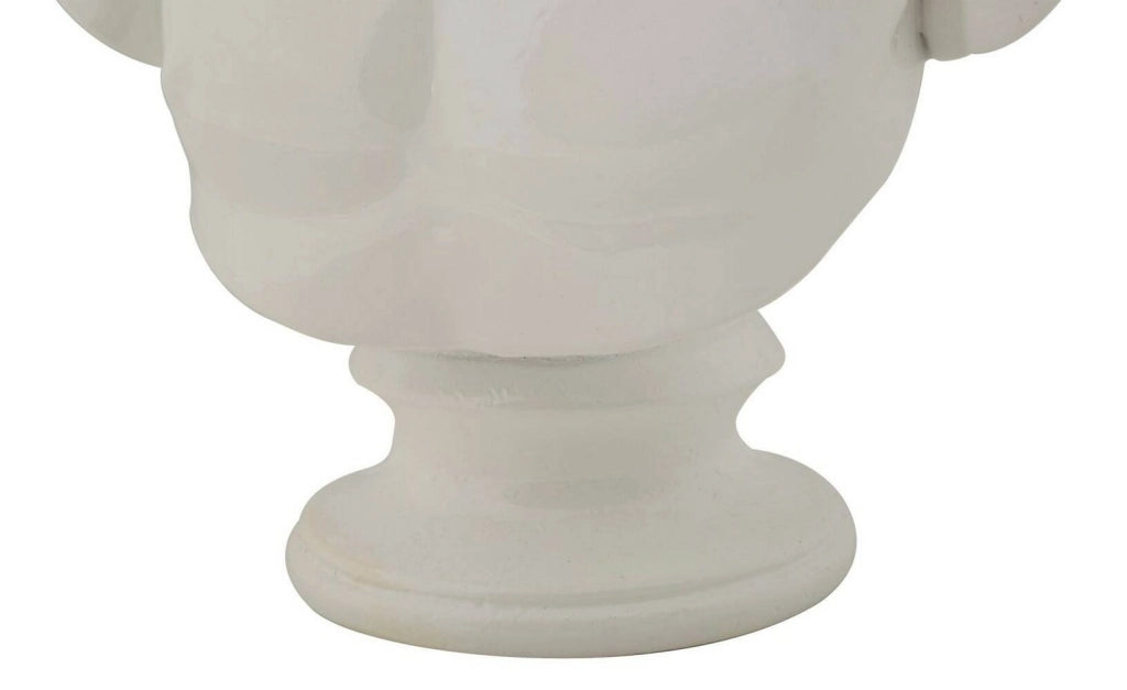 Oggettistica Encausto, Complemento d'arredo, Articolo decorativo, Accessorio d'arredo, 18x13 h25 cm, Bianco