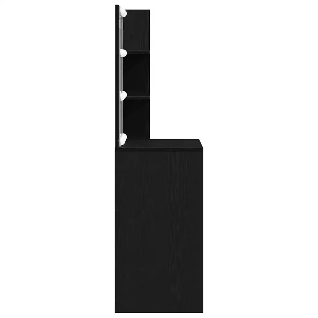 Tavolo da Trucco Rovere Nero 60 x 40 x 140 cm Legno multistrato 862780