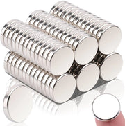 80 pezzi di magneti forti, 15 x 3 mm magneti neodymium extra forti a forma rotonda, piccoli magneti forti per lavagne magnetiche, set di magneti argentati per lavagne bianche, attrezzi per hobby, magneti per frigorifero, magneti forti ad alta tenuta