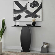 Consolle Assuntina, Tavolo multiuso, Mobiletto d'appoggio, Scrivania da corridoio, 100x30h81 cm, Antracite