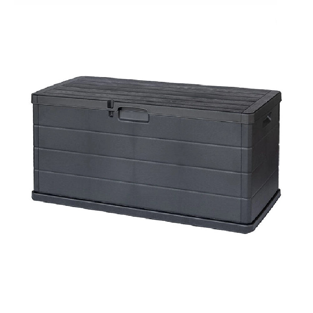 Baule da Giardino Multiuso in Polipropilene 118x59 H57cm Grigio Scuro 340LT