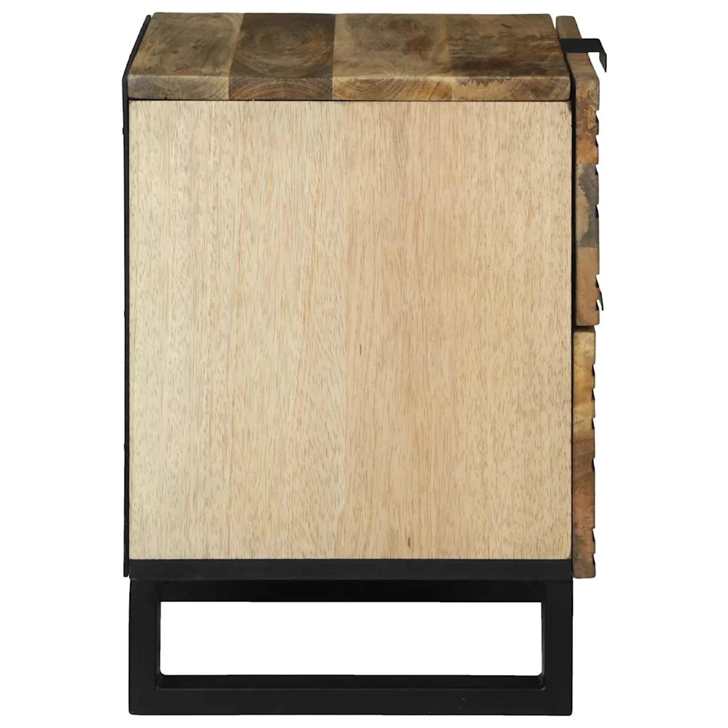 Comodino | Armadio da Notte | Mobiletto da notte Naturale 40 x 33 x 46 cm Legno ingegnerizzato