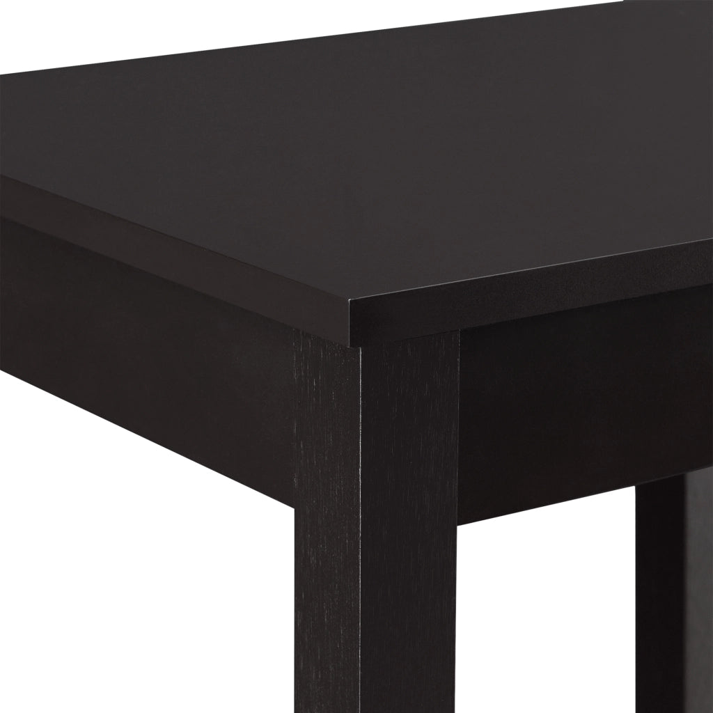 Tavolino da Divano 74 x 38 x 30 cm Tavolo da Salotto/Soggiorno/Cucina Tavolino in MDF con Ripiano Portaoggetti Portafiori - Color caffè