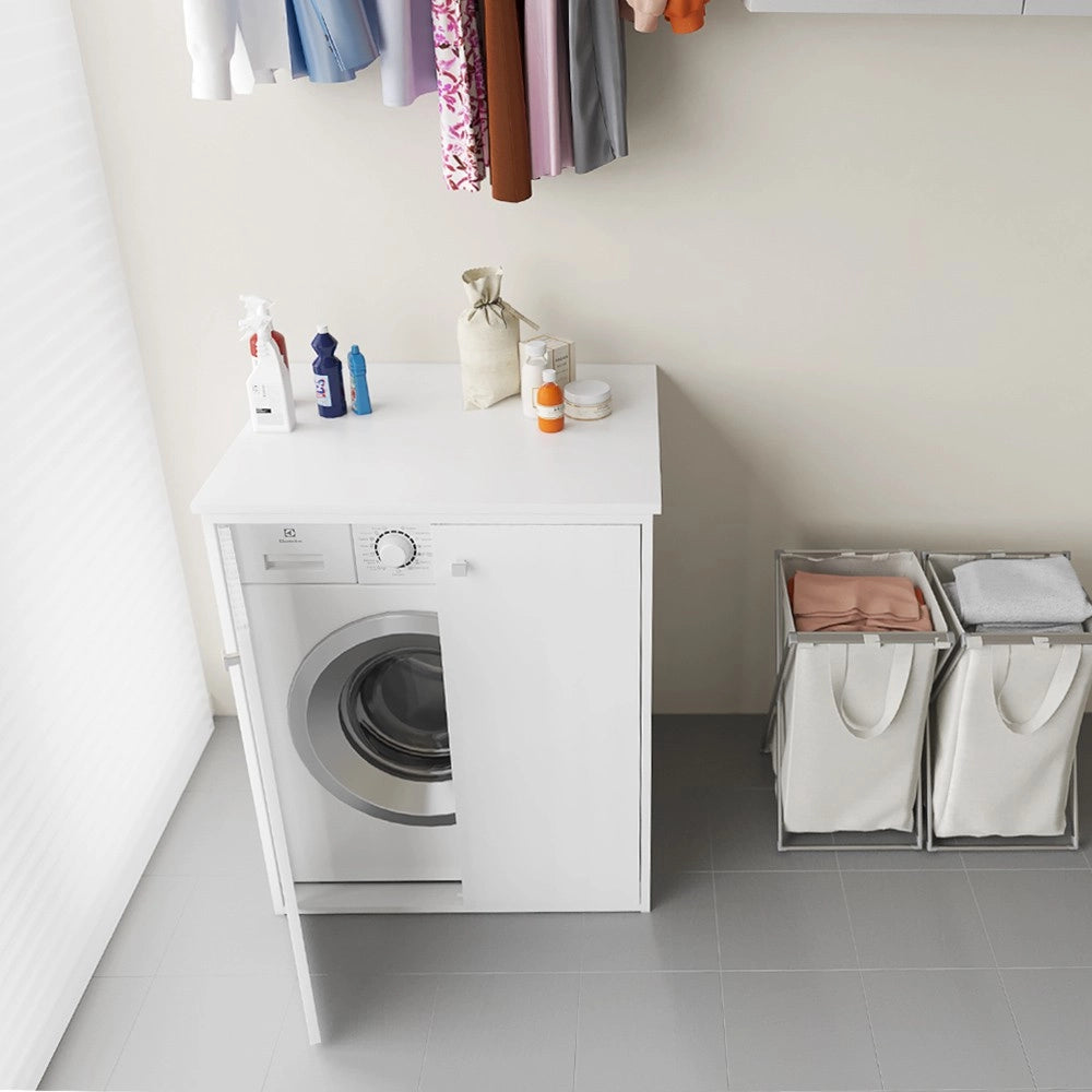 Mobile copri lavatrice 70x60 da esterno in PVC con fissaggio incluso